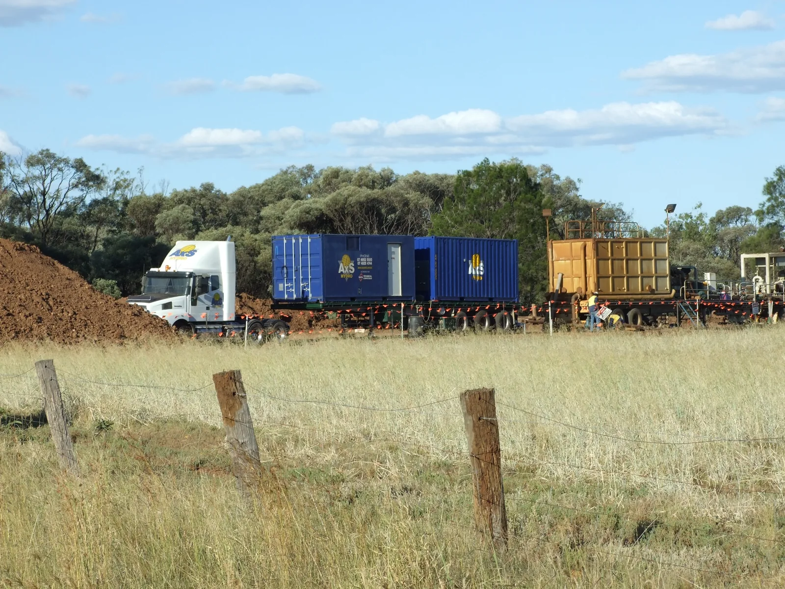AXS prime mover and lab in the field